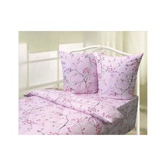 Простынь Ивановотекстиль 150х215 см бязь ГОСТ Сакура розовый