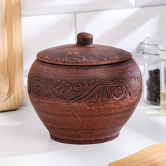 Горшок для жаркого вьюнок 13х13х13 см 700 мл No Brand