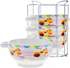 Lorain LORAINE LR 28486 супницы 5пр.на подст. 550мл