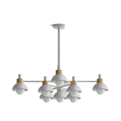 Люстра на штанге FANTA A 8 lights White от ImperiumLoft