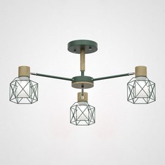 Потолочная люстра ImperiumLoft Corf B3 Green 3 lamps