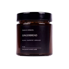 Ароматическая свеча Имбирный пряник Gingerbread 175 ml Greens & Ambients