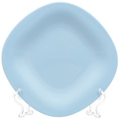 Тарелка десертная керамика 19 см квадратная Carine Light Blue Luminarc P4245