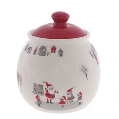 Конфетница "Новогодняя история", 850 мл, L13 W13 H15 см No Brand