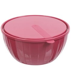 Салатник пластик круглый 2.8 л с крышкой Vanilla Sugar&Spice SE186711054 брусника