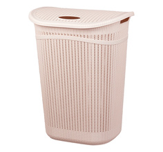 Корзина для белья ВЯЗАНИЕ 55л Idea (М пластика)