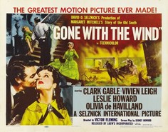 Постер к фильму "Унесенные ветром" (Gone with the Wind) 50x70 см No Brand