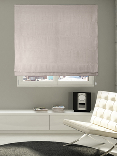 Римская штора Кемаль цвет бежевый веревочный механизм 55x160 см Эскар