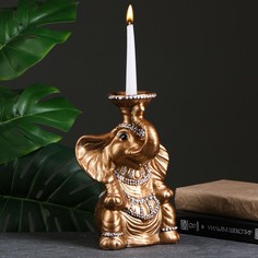 Копилка - подсвечник "Слон" бронза, 18,5х15х26см Хорошие сувениры