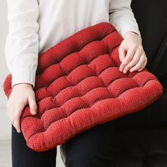 Подушка на стул Smart_Textile с лузгой гречихи/ST167красный