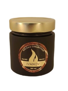 Ароматическая свеча Золотая коллекция Апельсин и корица Ivanov