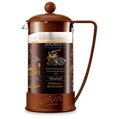 Френч-пресс 0.6 л пластик Viva-Кофе и чай коричневый BF-750 No Brand