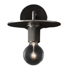 Бра RH Utilitaire Single Sconce Black от ImperiumLoft