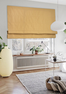 Римская штора AMMI веревочный механизм; цвет бежевый; 80x160 см Эскар