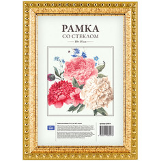 Рамка пластиковая №9, 10x15 см, золото Office Space