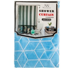 Штора для ванн 180х180 см, полиэстер, Листья, T2022-7099 Shower Curtain
