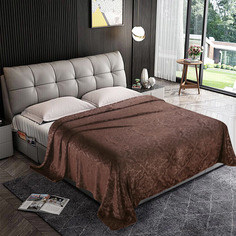 Декоративная наволочка 40x40 (1 шт) «Арабеска шоколад», велсофт Текс Дизайн