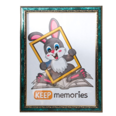 Фоторамка 30х40 см пластик 785 малахит (20) (20/240) Keep Memories
