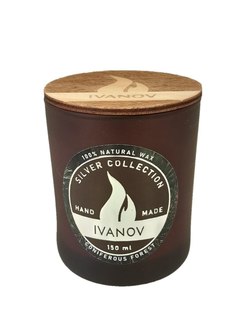 Ароматическая свеча IVANOV Серебряная коллекция Хвойный лес