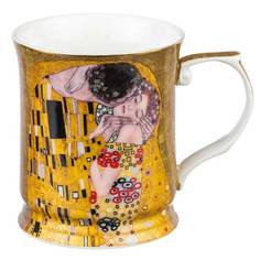 Кружка Elan gallery, Поцелуй, 400 мл, с кисточкой