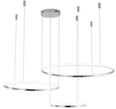 Люстра подвесная светодиодная Zortes Ringolight ZRS.33322.75F LED, 75 Вт, хром No Brand