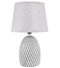 Лампа настольная с абажуром "Рабица серый" Е14 18х18х29 см Risalux