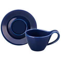Чайная пара 2 предмета 150 мл Elan Gallery Колоранс синяя