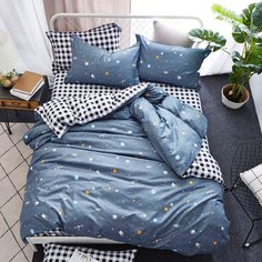 Mency Комплект постельного белья Mency / евро (простыня на резинке)