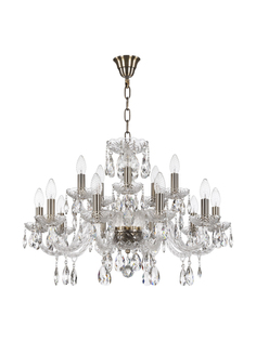 Люстра подвесная хрустальная 117/10+5/240 Pa Bohemia Ivele Crystal