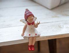 Новогодняя фигурка АНГЕЛОЧЕК АГНЕШКА, белая, полистоун, 16 см, Peha Magic