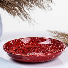 Кунгурская керамика Миска "Гарнирная" яшма, 18см