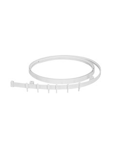 Карниз гибкий для штор в сборе Эскар, белый, 3.5 м