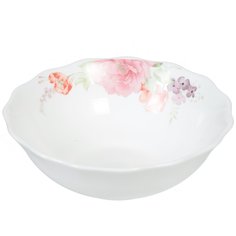 Салатник стеклокерамика, круглый, 13 см, 0.25 л, Роуз, Daniks, HW50