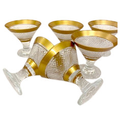 Набор креманок/мартинок 6 шт Yagmur Hediyelik "Barok /Золото" / 256477