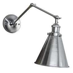Бра 20th c Library Single Sconce Silver II от ImperiumLoft