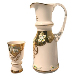 Набор для воды 7 предметов UNION GLASS "Королевский Лепка белая" 247885