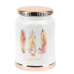 Банка для сыпучих продуктов Nouvelle Перья 750 мл