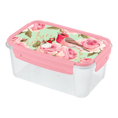 Контейнер для хранения продуктов Бытпласт с декором 1,5 л