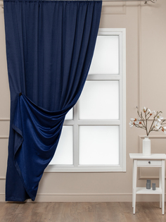 Штора классическая Amore Mio SOFT-2ST-20 200x270 см синий