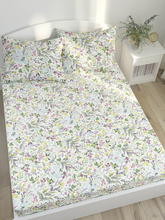 Простынь Сказка Полевые цветы 240х215 см евро