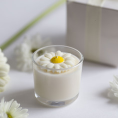 Свеча ароматическая Дари Свет "Облако ромашек" в стакане 6*5,5см 100 мл из соевого воска
