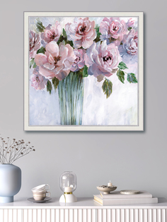 Картина для интерьера Графис Розовый багрянец 50х50 см GRGO 17062