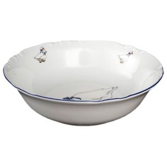 Салатник фарфоровый Thun КЛФ2977 Гуси Констанция d=23 см