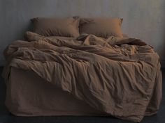 Наволочка Maktex из варёного хлопка 50 х 50 181222 Коричневый