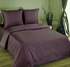 Наволочка Maktex из страйп-сатина 70 х 70 Точки черника