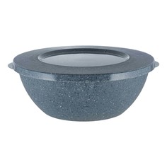 Миска Plast Team Stone с крышкой серая 1 л