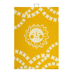 Полотенце Cleanelly Basic Солнце куxонное 50x70 см xлопок бело-желтое