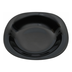 Тарелка для супов Homeclub Quadro Classic Black 23 см черная