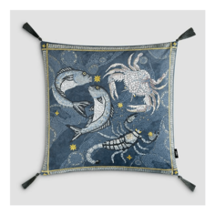 Подушка Togas Элементи-аква 45 x 45 см полиэстер синяя