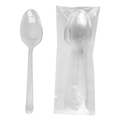 Ложки одноразовые пластиковые прозрачные 6 шт No Brand